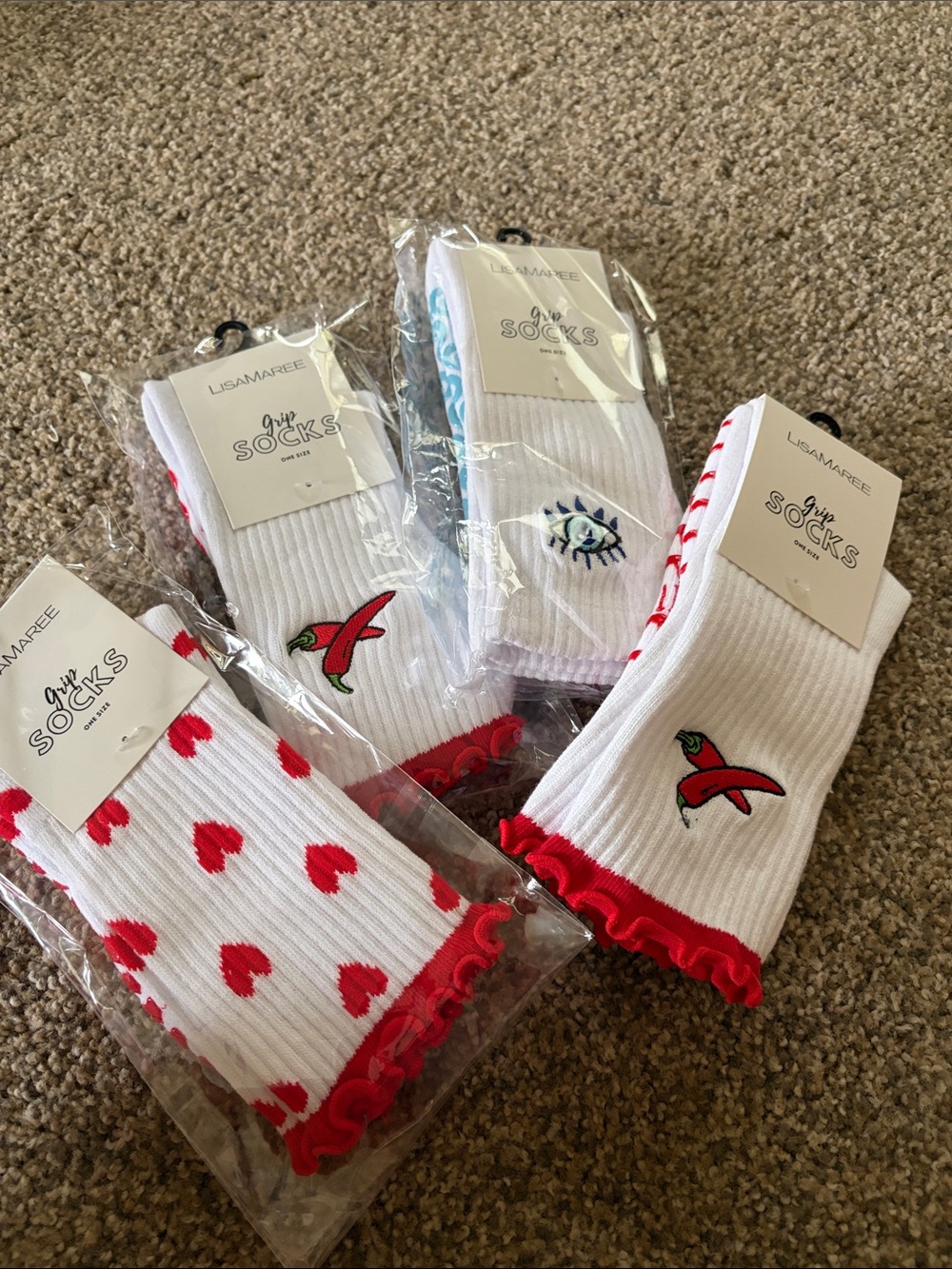 LisaMaree Grip Socks. One Size.